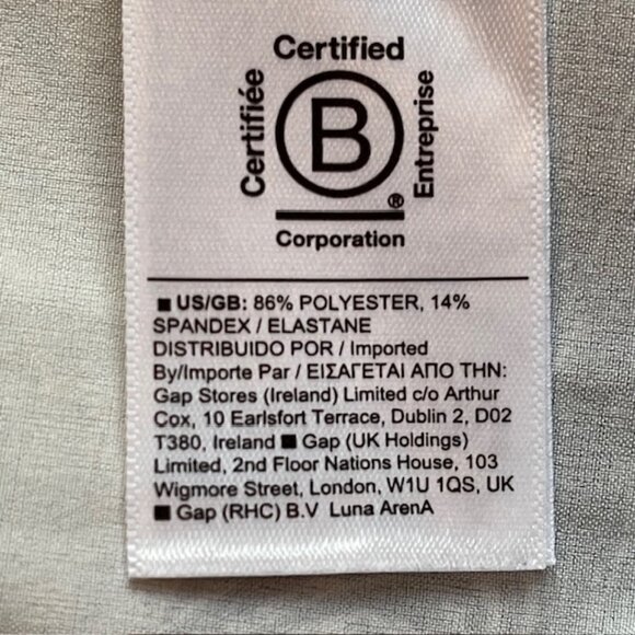 Athleta Refined Zephyr Tank, Swirl Pattern Charcoal Grey/Blue/White, Size L - Picture 5 of 5